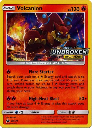 Volcanion (SM179) (Staff Prerelease Promo) [Sun & Moon: Black Star Promos] | Tables and Towers