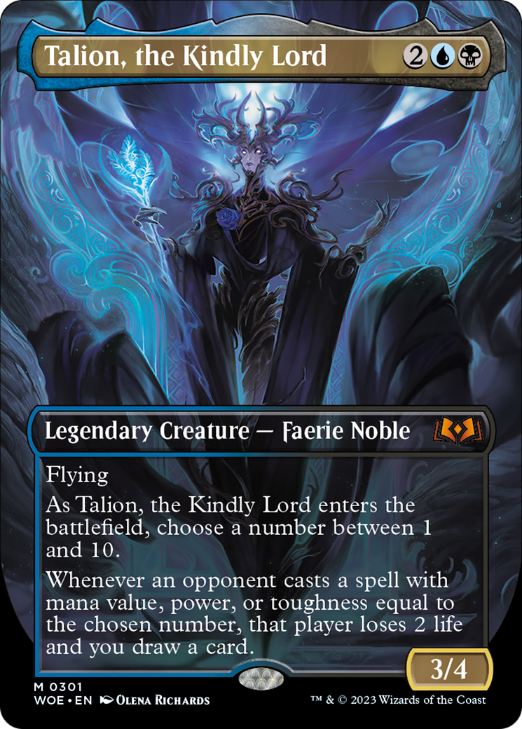 Talion, the Kindly Lord (Borderless Alternate Art) [Wilds of Eldraine] | Tables and Towers