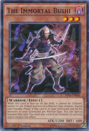 The Immortal Bushi [BP03-EN036] Shatterfoil Rare | Tables and Towers