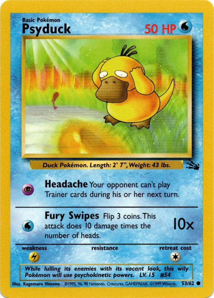 Psyduck (53/62) [Fossil Unlimited] | Tables and Towers