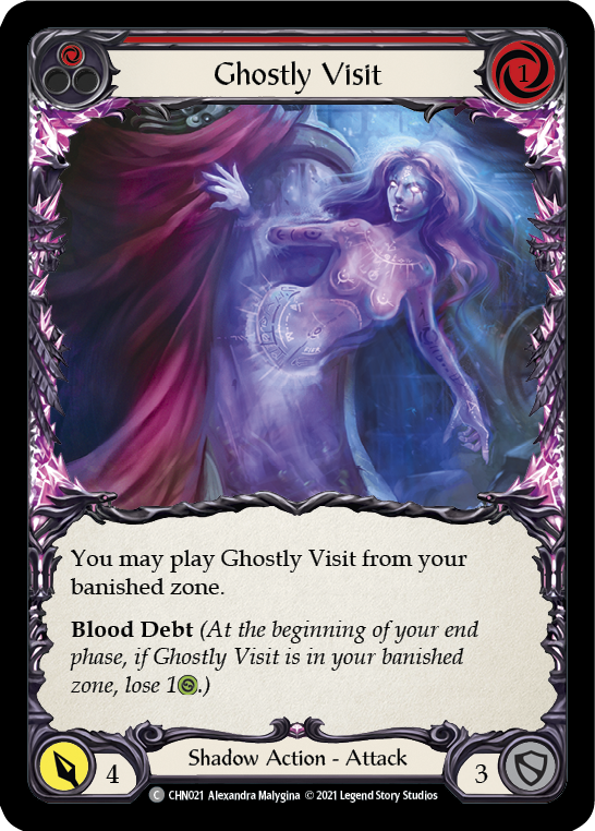 Ghostly Visit (Red) [CHN021] (Monarch Chane Blitz Deck) | Tables and Towers