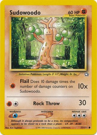 Sudowoodo (77/111) [Neo Genesis Unlimited] | Tables and Towers