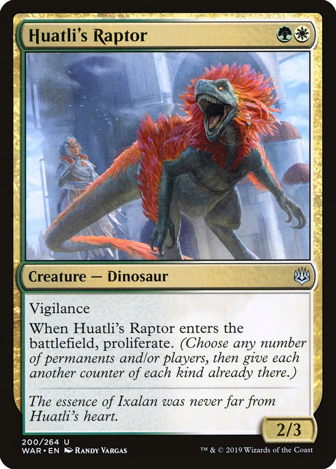 Huatli's Raptor [War of the Spark] | Tables and Towers