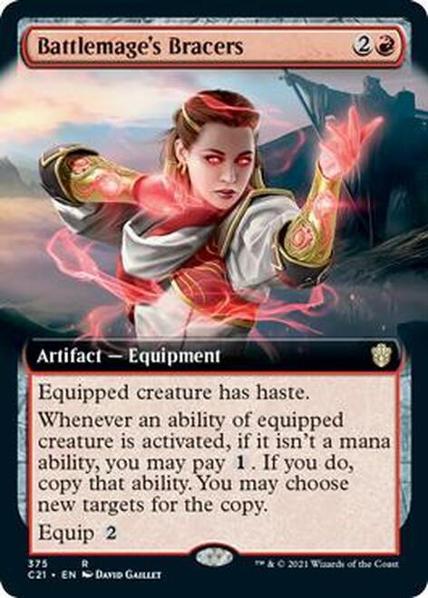 Battlemage's Bracers (Extended Art) [Commander 2021] | Tables and Towers