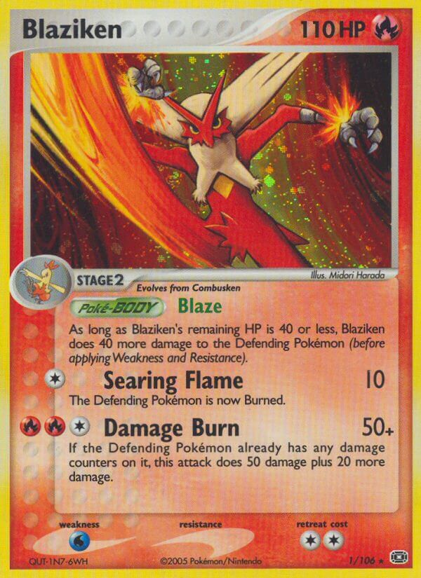 Blaziken (1/106) (Theme Deck Exclusive) [EX: Emerald] | Tables and Towers