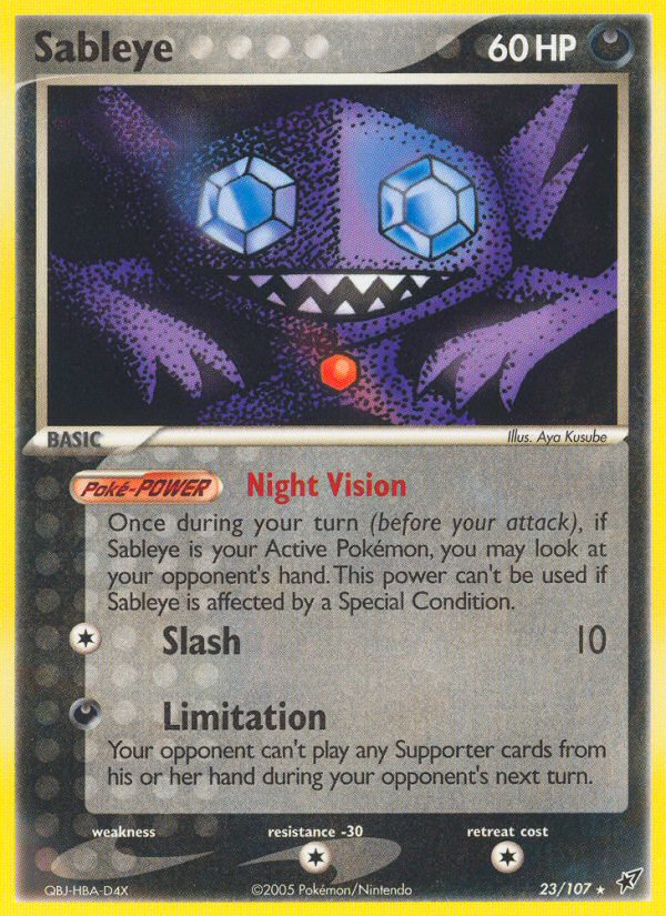 Sableye (23/107) [EX: Deoxys] | Tables and Towers