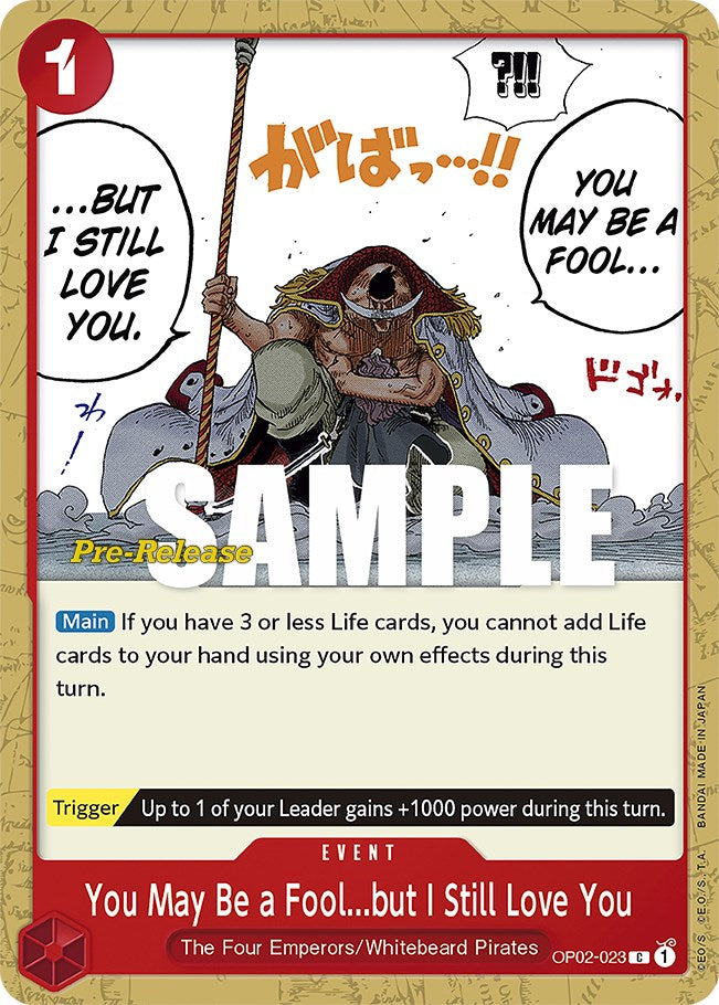 You May Be a Fool...but I Still Love You [Paramount War Pre-Release Cards] | Tables and Towers