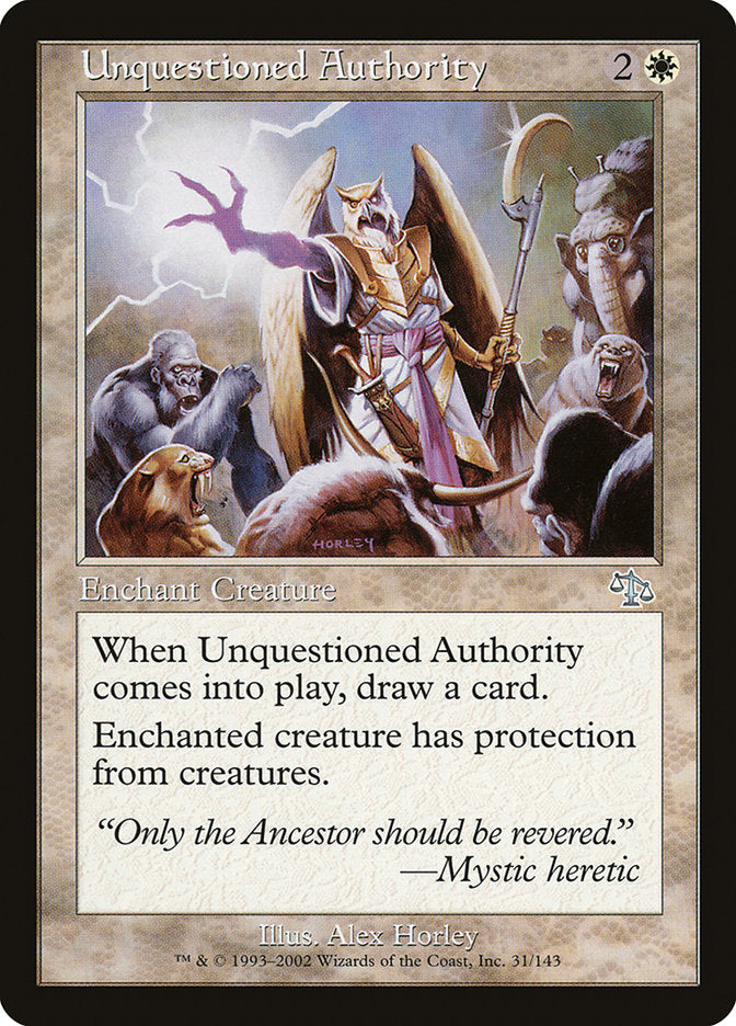 Unquestioned Authority [Judgment] | Tables and Towers