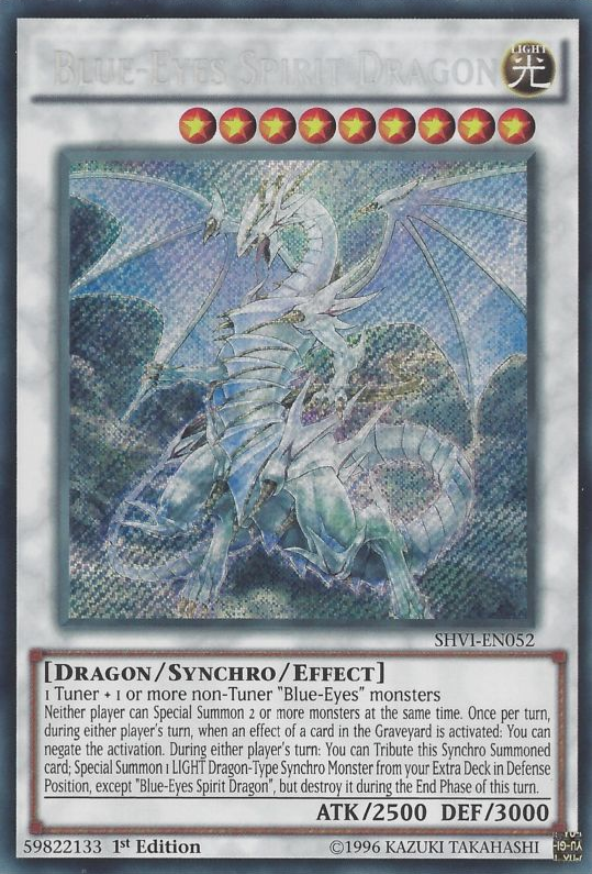 Blue-Eyes Spirit Dragon [SHVI-EN052] Secret Rare | Tables and Towers