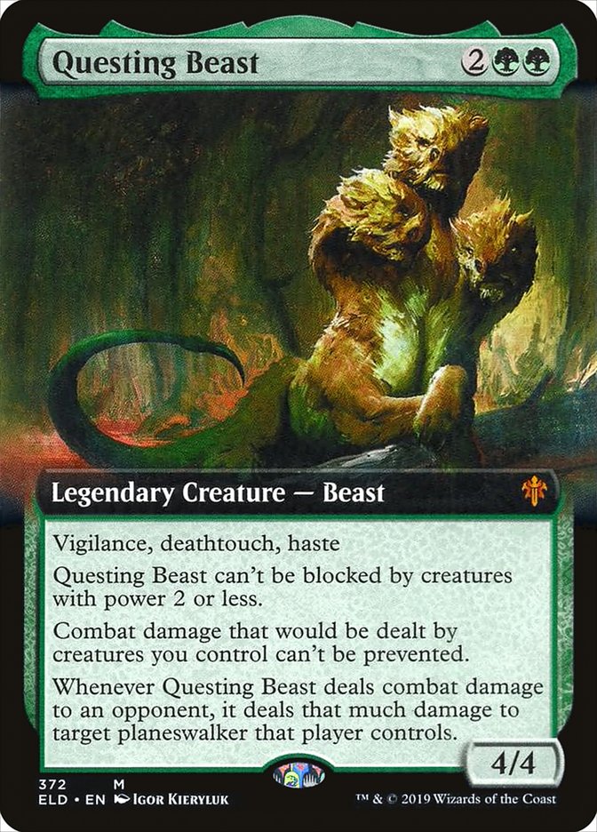 Questing Beast (Extended Art) [Throne of Eldraine] | Tables and Towers