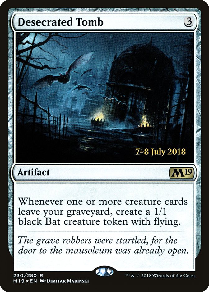 Desecrated Tomb [Core Set 2019 Prerelease Promos] | Tables and Towers