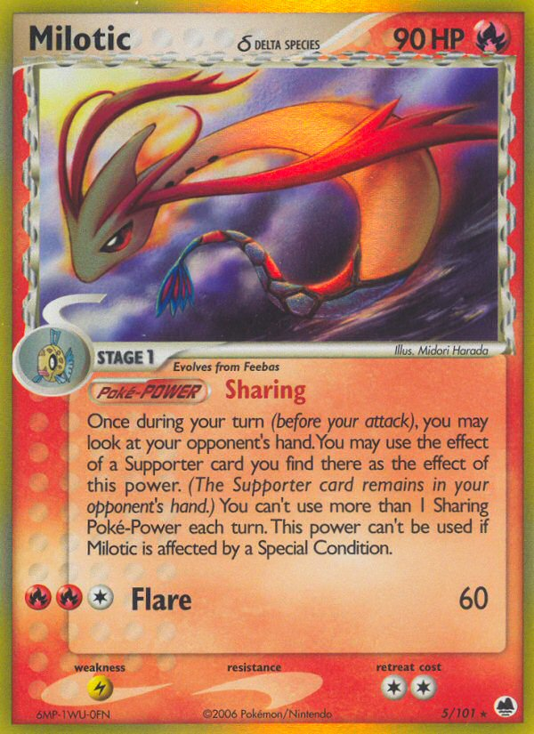 Milotic (5/101) (Delta Species) [EX: Dragon Frontiers] | Tables and Towers