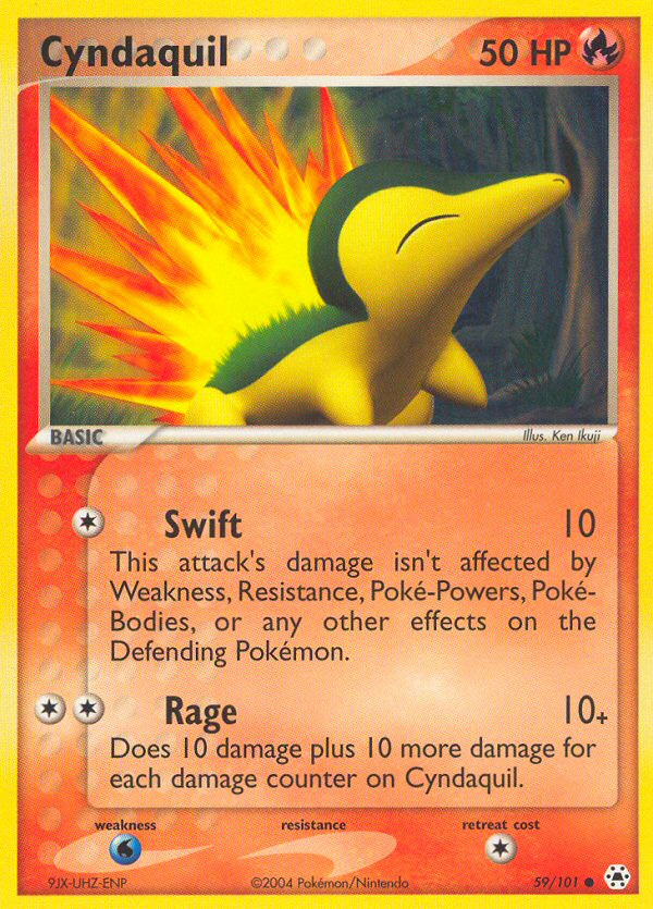 Cyndaquil (59/101) [EX: Hidden Legends] | Tables and Towers