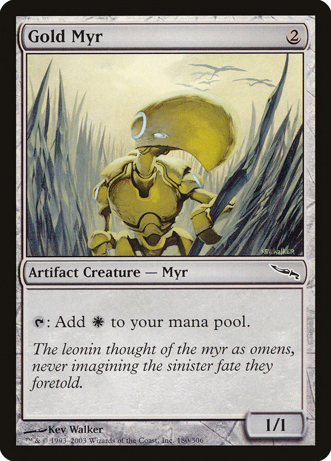 Gold Myr [Mirrodin] | Tables and Towers