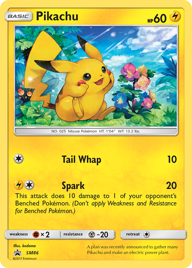 Pikachu (SM86) [Sun & Moon: Black Star Promos] | Tables and Towers