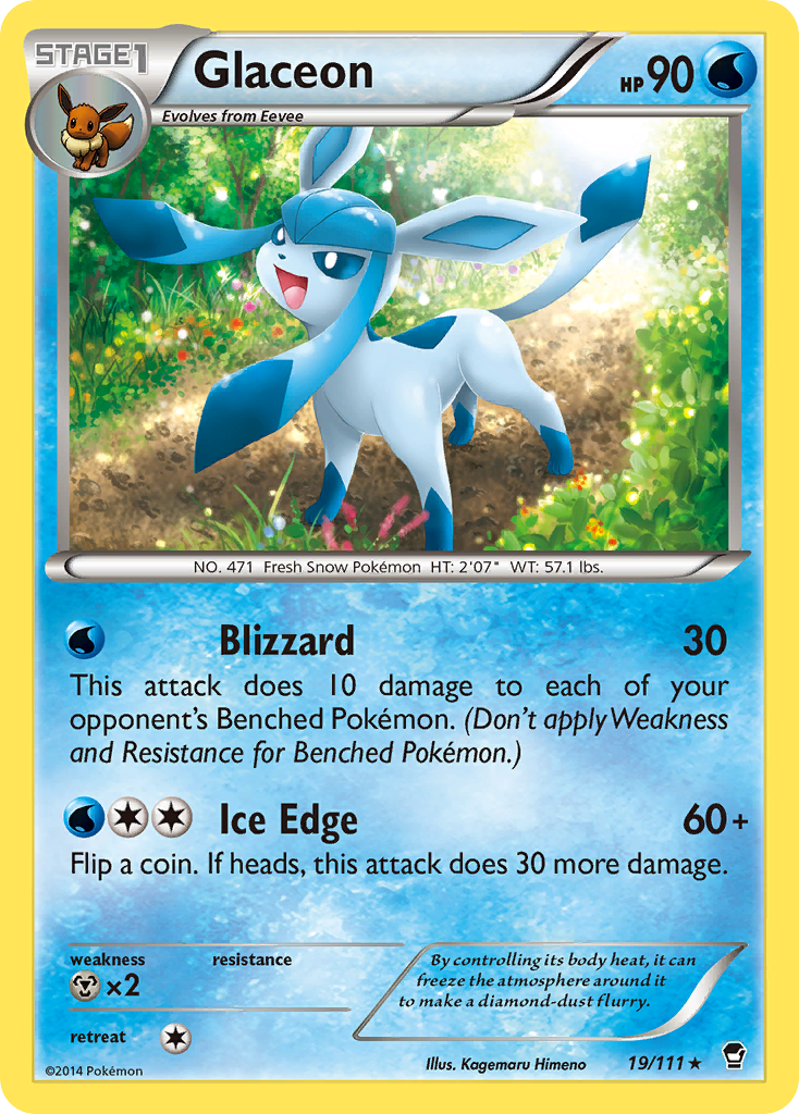 Glaceon (19/111) [XY: Furious Fists] | Tables and Towers