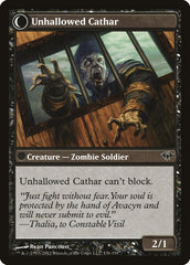 Loyal Cathar // Unhallowed Cathar [Dark Ascension] | Tables and Towers