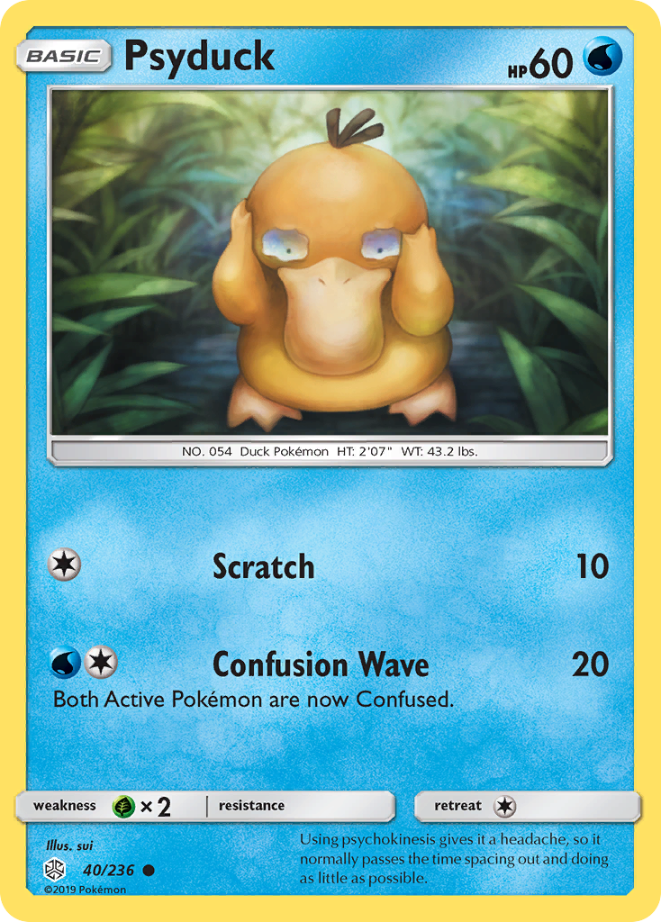 Psyduck (40/236) [Sun & Moon: Cosmic Eclipse] | Tables and Towers