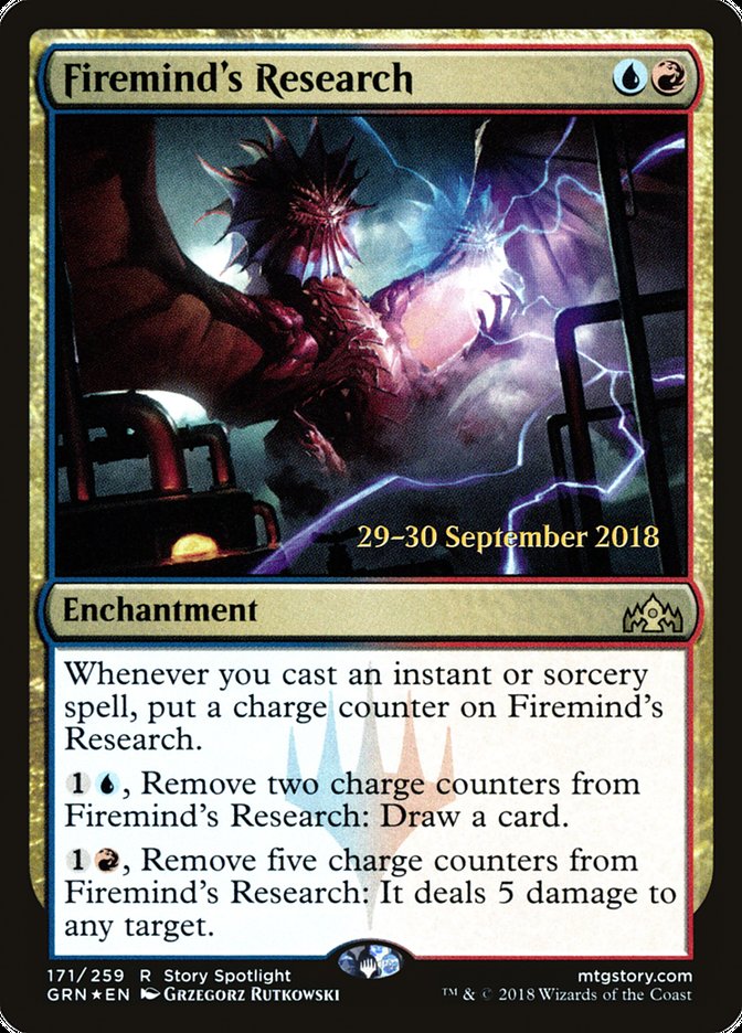 Firemind's Research [Guilds of Ravnica Prerelease Promos] | Tables and Towers