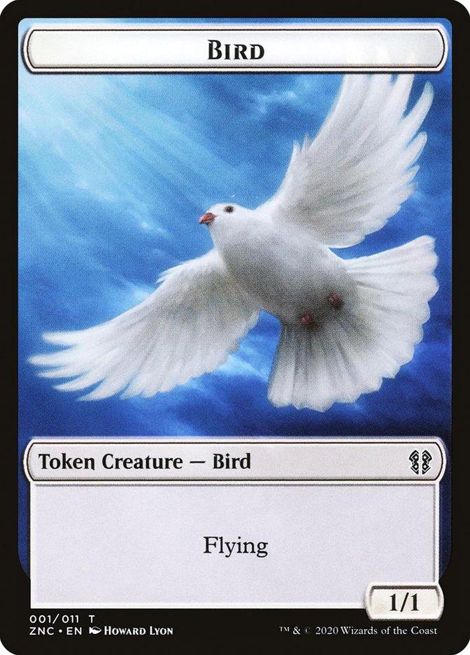 Bird // Kor Ally Double-Sided Token [Zendikar Rising Commander Tokens] | Tables and Towers