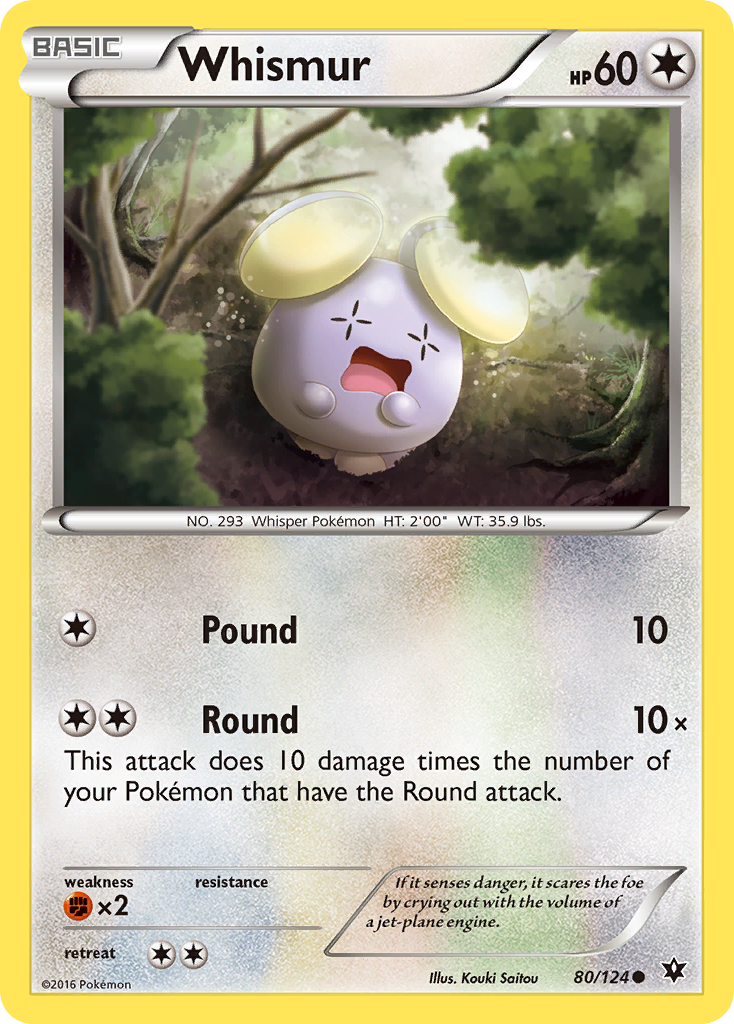 Whismur (80/124) [XY: Fates Collide] | Tables and Towers