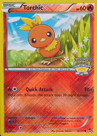 Torchic (12/111) (City Championship Promo) [XY: Furious Fists] | Tables and Towers