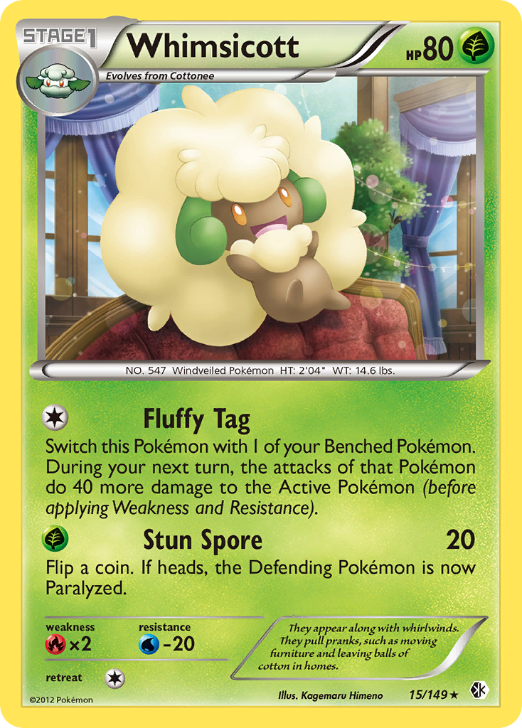 Whimsicott (15/149) [Black & White: Boundaries Crossed] | Tables and Towers