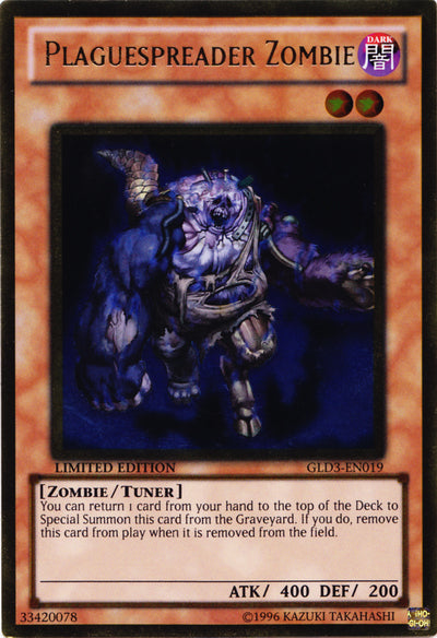 Plaguespreader Zombie [GLD3-EN019] Gold Rare | Tables and Towers