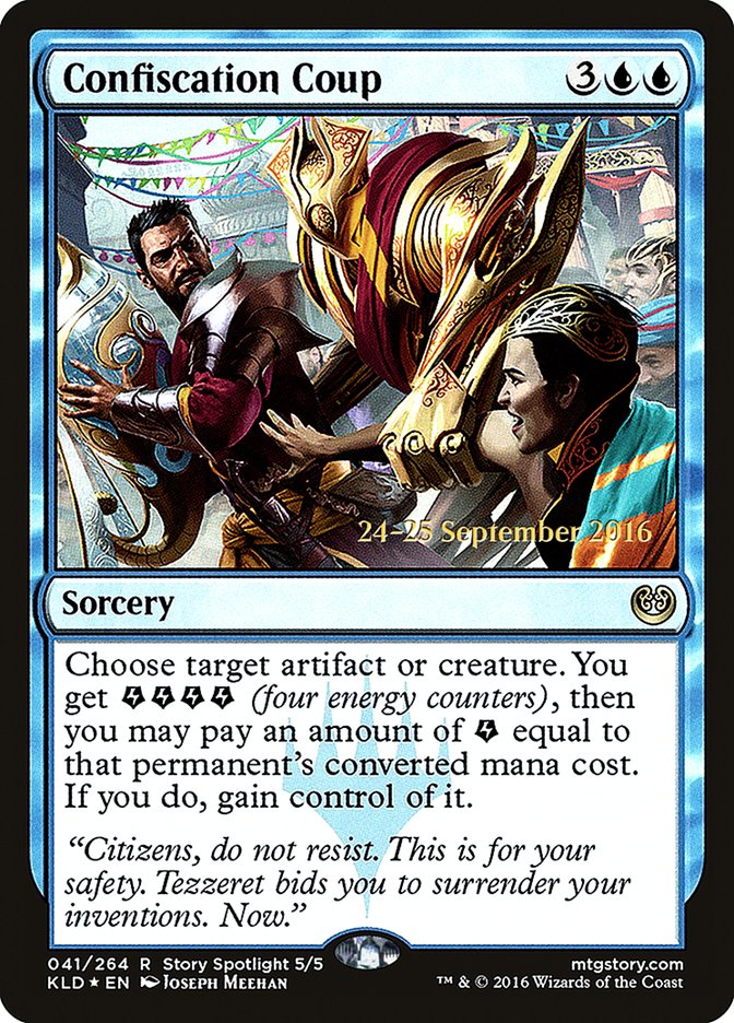 Confiscation Coup [Kaladesh Prerelease Promos] | Tables and Towers