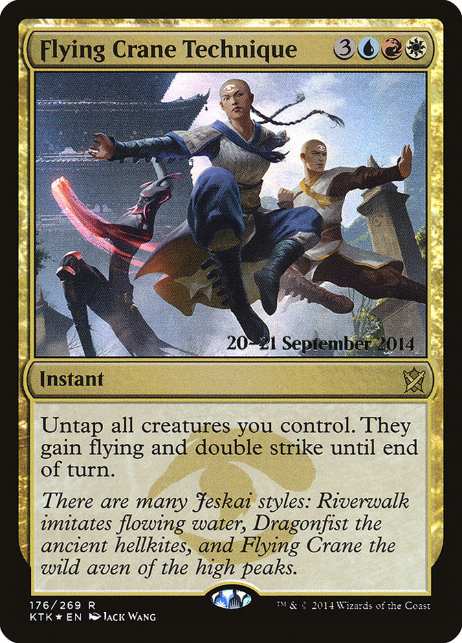 Flying Crane Technique [Khans of Tarkir Prerelease Promos] | Tables and Towers