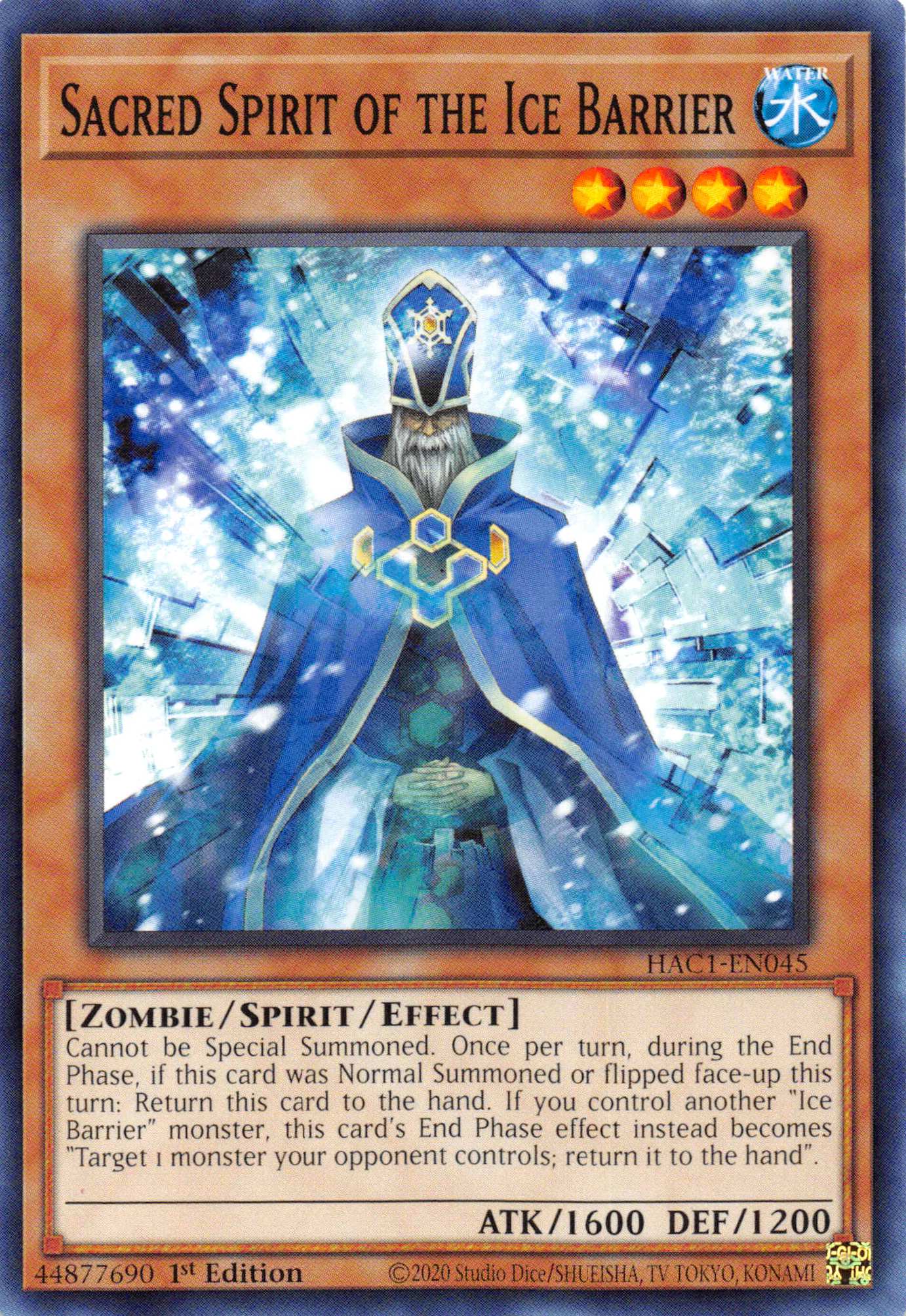 Sacred Spirit of the Ice Barrier (Duel Terminal) [HAC1-EN045] Parallel Rare | Tables and Towers