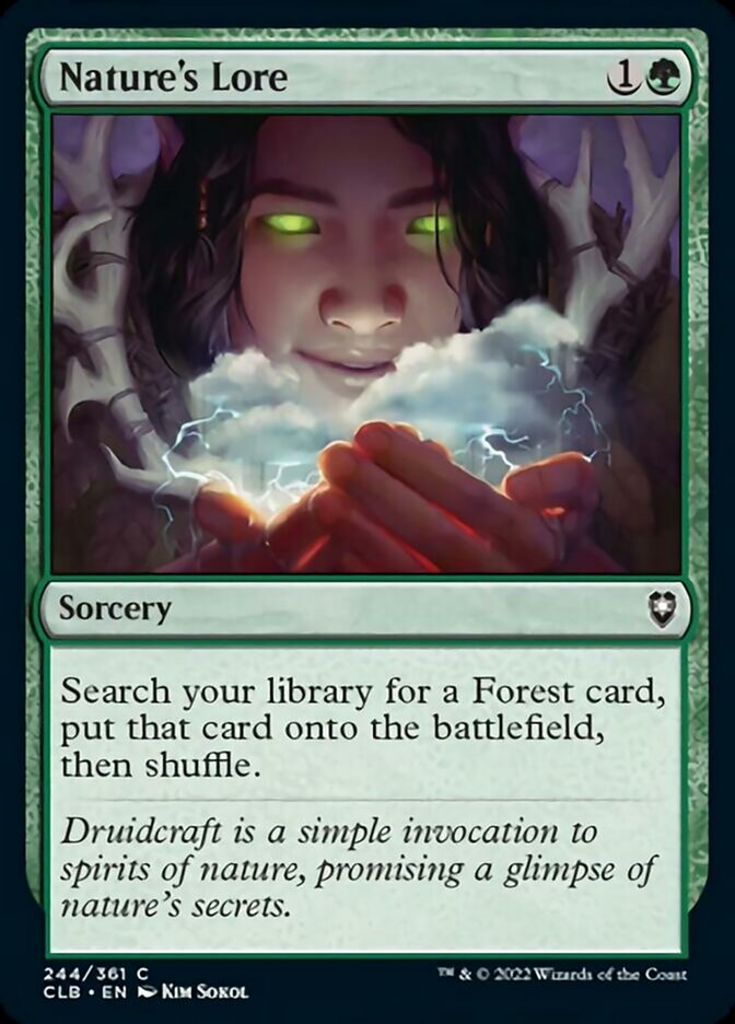 Nature's Lore [Commander Legends: Battle for Baldur's Gate] | Tables and Towers