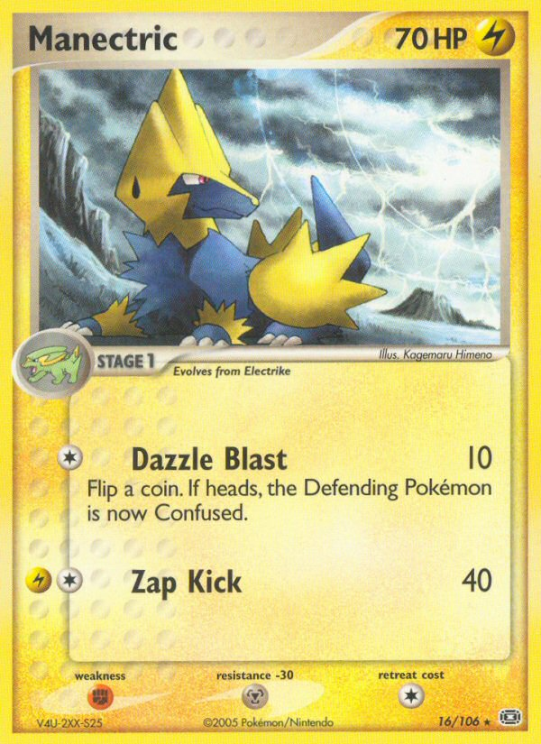 Manectric (16/106) [EX: Emerald] | Tables and Towers