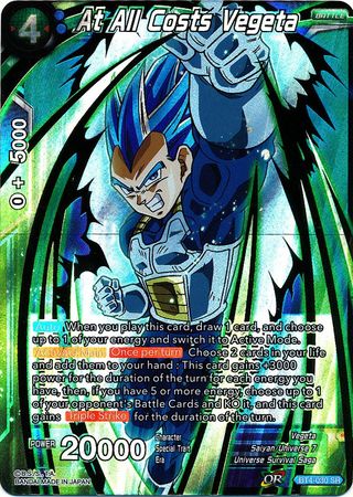 At All Costs Vegeta (BT4-030) [Colossal Warfare] | Tables and Towers