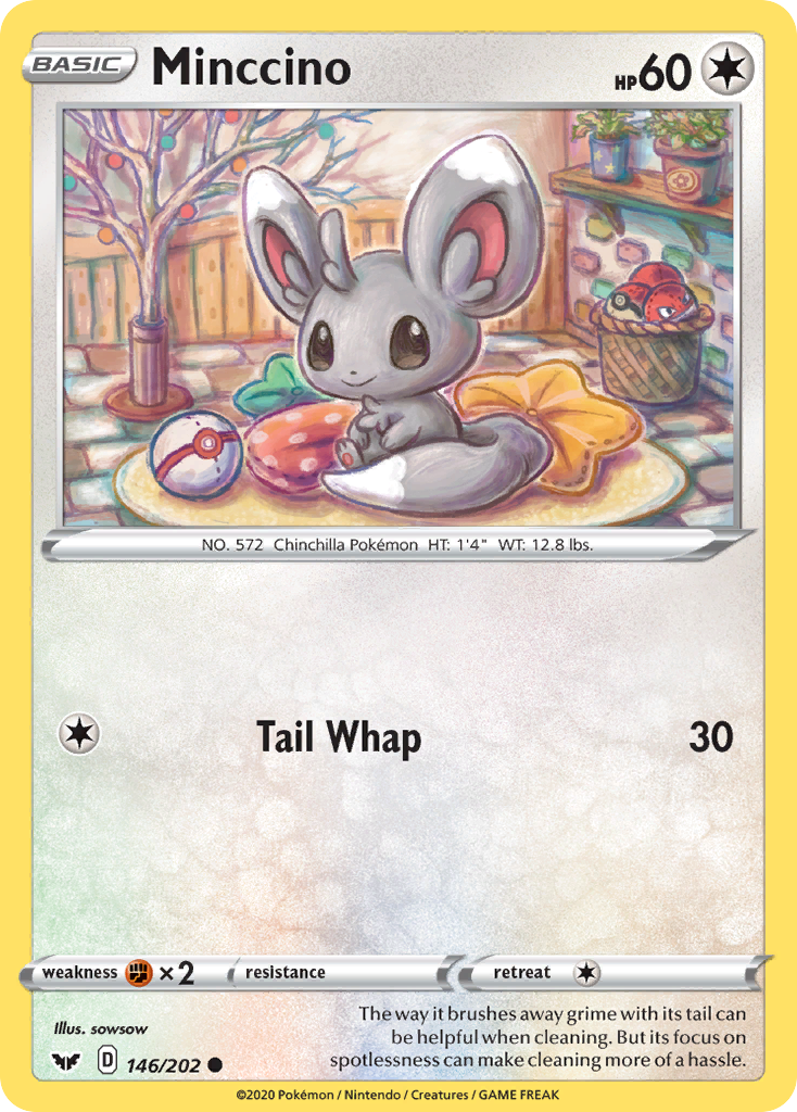 Minccino (146/202) [Sword & Shield: Base Set] | Tables and Towers