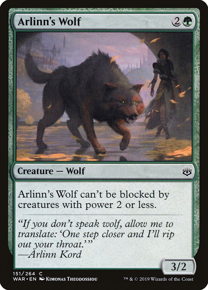 Arlinn's Wolf [War of the Spark] | Tables and Towers