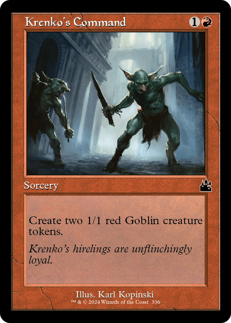 Krenko's Command (Retro Frame) [Ravnica Remastered] | Tables and Towers