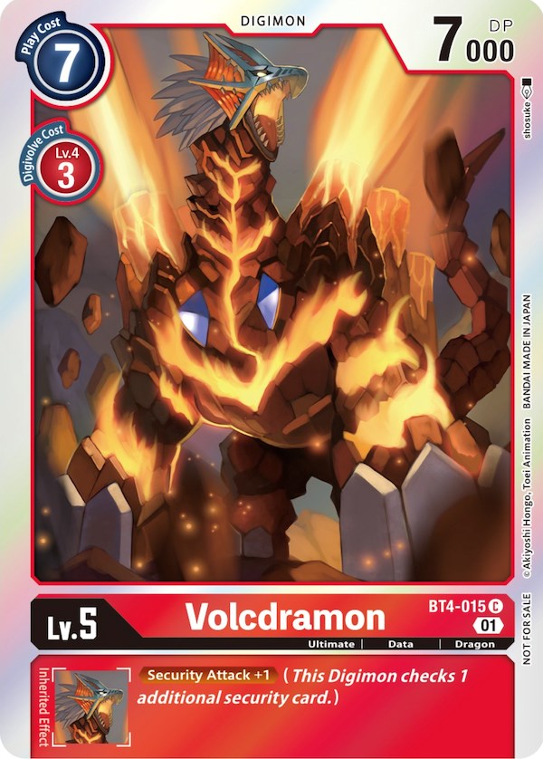 Volcdramon [BT4-015] (ST-11 Special Entry Pack) [Great Legend Promos] | Tables and Towers