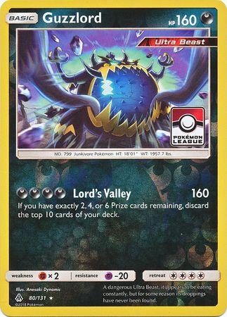 Guzzlord (80/131) (League Promo) [Sun & Moon: Forbidden Light] | Tables and Towers