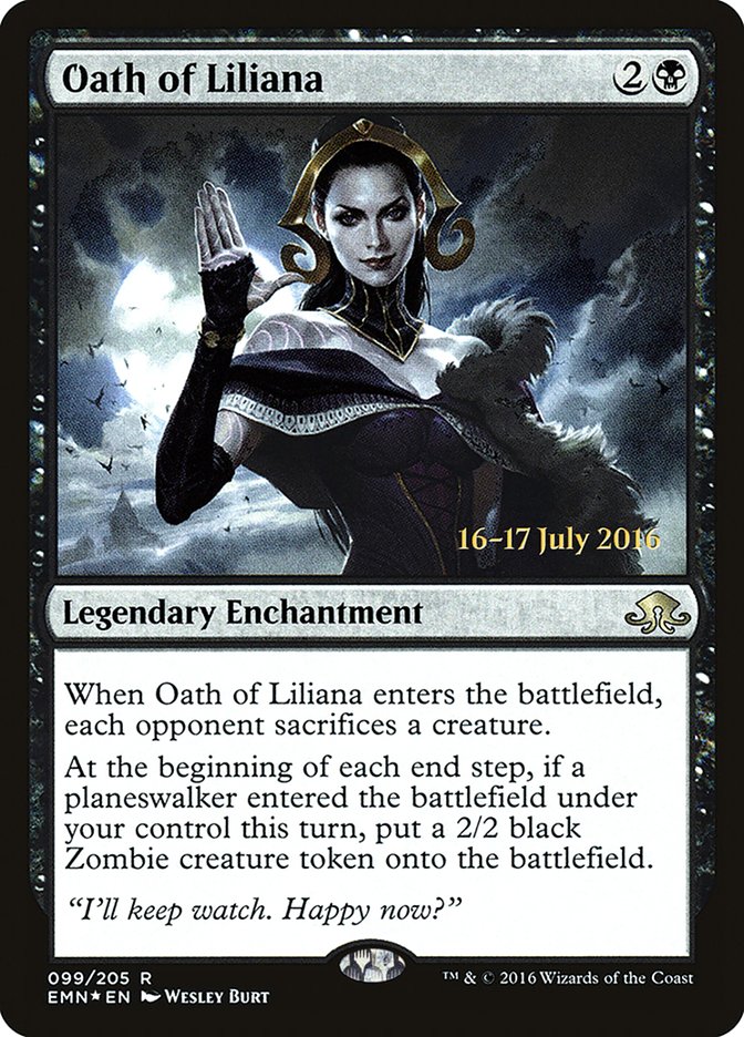 Oath of Liliana [Eldritch Moon Prerelease Promos] | Tables and Towers