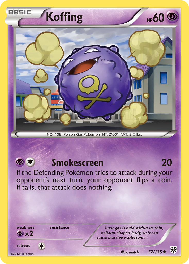 Koffing (57/135) [Black & White: Plasma Storm] | Tables and Towers