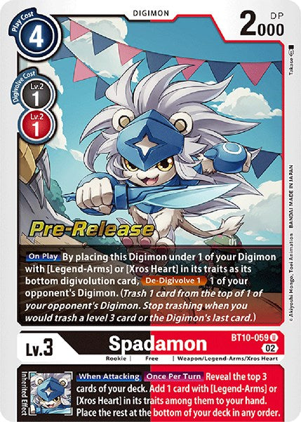 Spadamon [BT10-059] [Xros Encounter Pre-Release Cards] | Tables and Towers