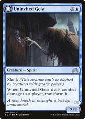 Uninvited Geist // Unimpeded Trespasser [Shadows over Innistrad] | Tables and Towers