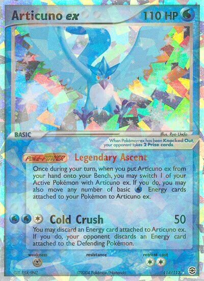 Articuno ex (114/112) [EX: FireRed & LeafGreen] | Tables and Towers