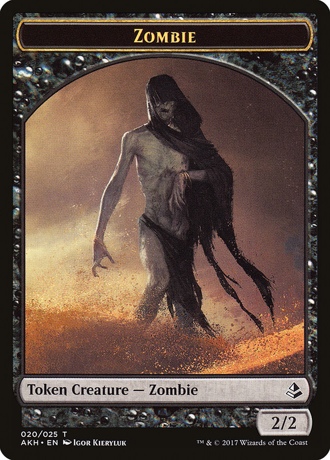 Steadfast Sentinel // Zombie Double-Sided Token [Hour of Devastation Tokens] | Tables and Towers