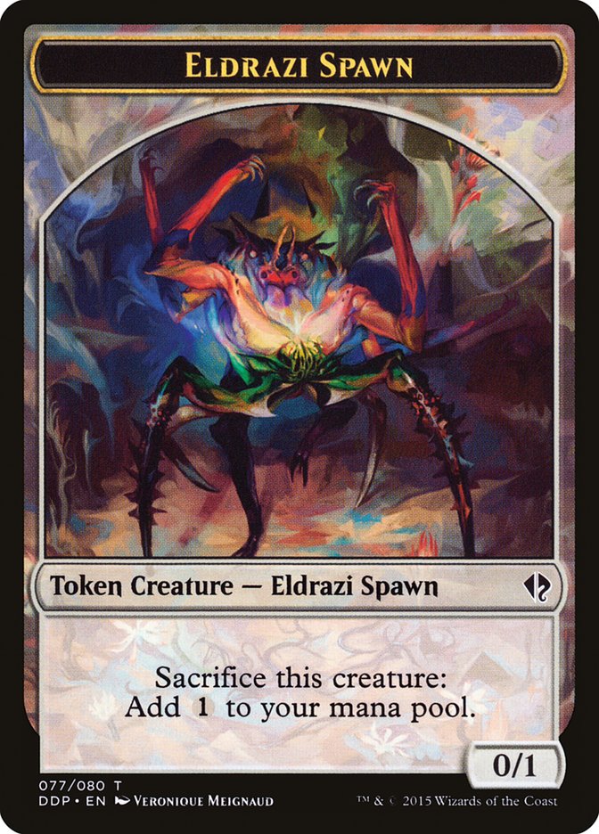 Eldrazi Spawn Token (077/080) [Duel Decks: Zendikar vs. Eldrazi] | Tables and Towers