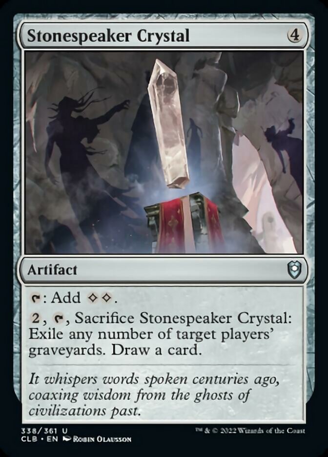 Stonespeaker Crystal [Commander Legends: Battle for Baldur's Gate] | Tables and Towers