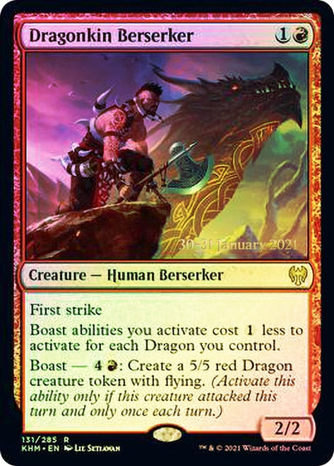 Dragonkin Berserker [Kaldheim Prerelease Promos] | Tables and Towers