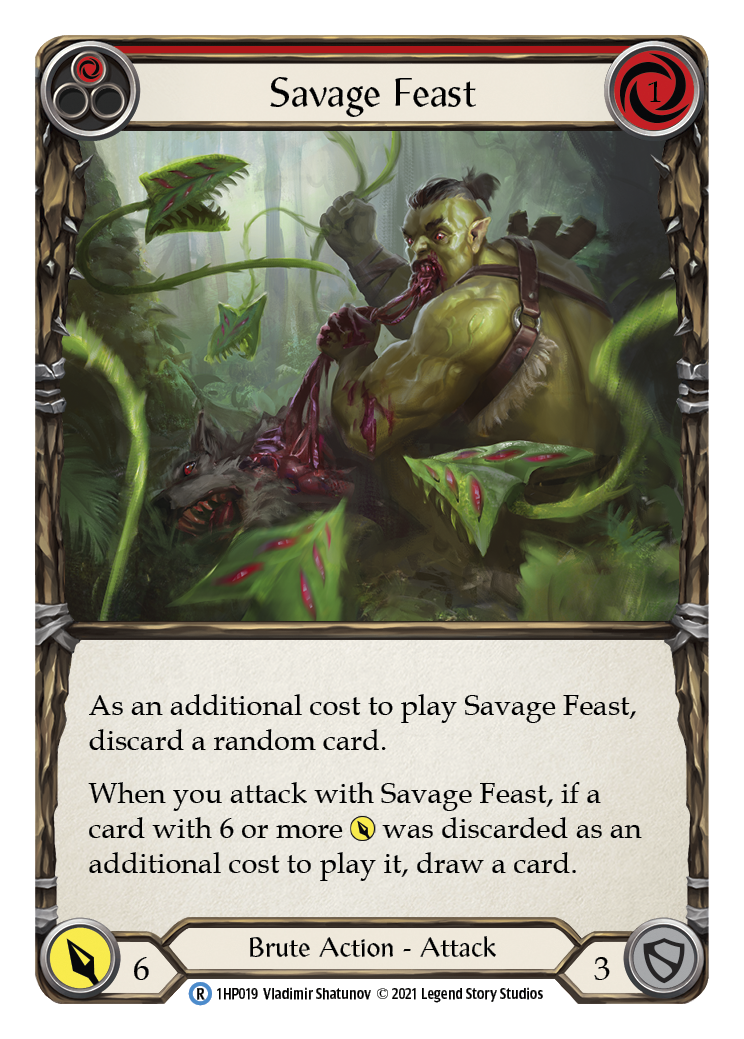 Savage Feast (Red) [1HP019] (History Pack 1) | Tables and Towers