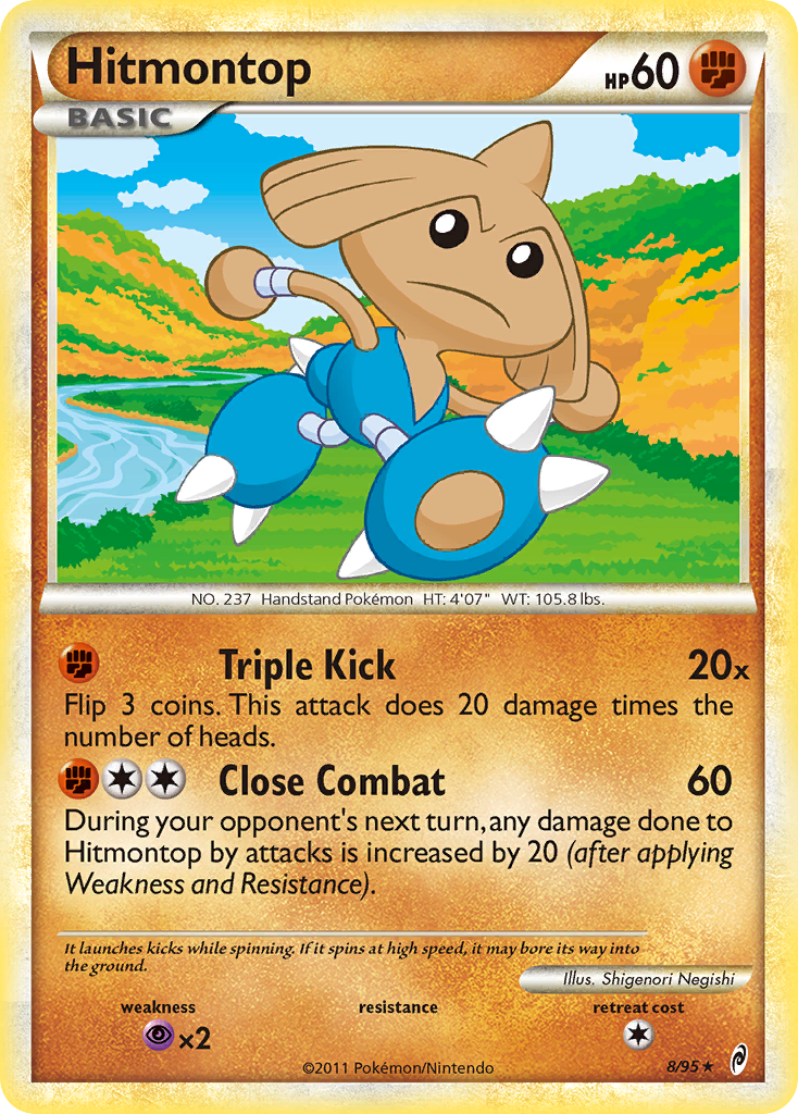 Hitmontop (8/95) [HeartGold & SoulSilver: Call of Legends] | Tables and Towers